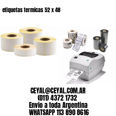 etiquetas termicas 52 x 48