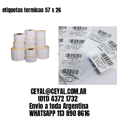 etiquetas termicas 57 x 26