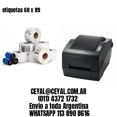 etiquetas 68 x 89
