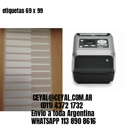 etiquetas 69 x 99