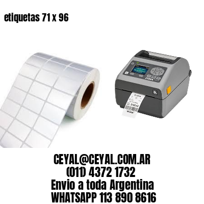 etiquetas 71 x 96