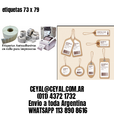 etiquetas 73 x 79