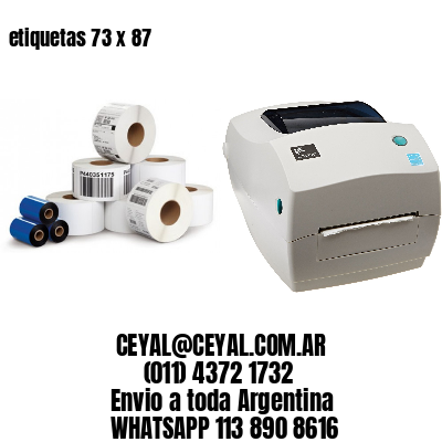 etiquetas 73 x 87