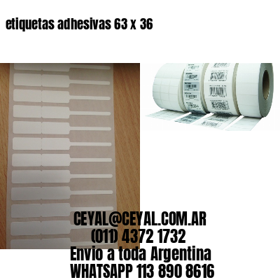 etiquetas adhesivas 63 x 36