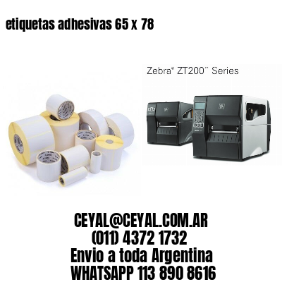 etiquetas adhesivas 65 x 78