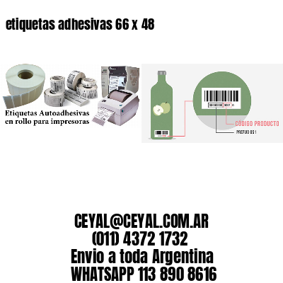 etiquetas adhesivas 66 x 48