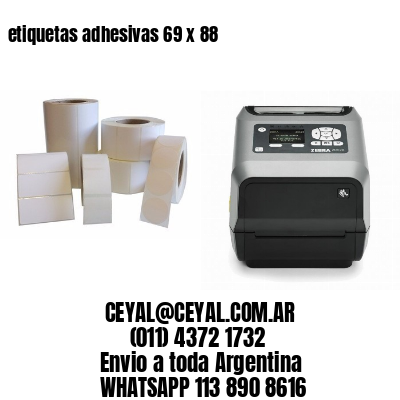 etiquetas adhesivas 69 x 88