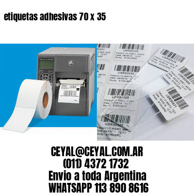 etiquetas adhesivas 70 x 35