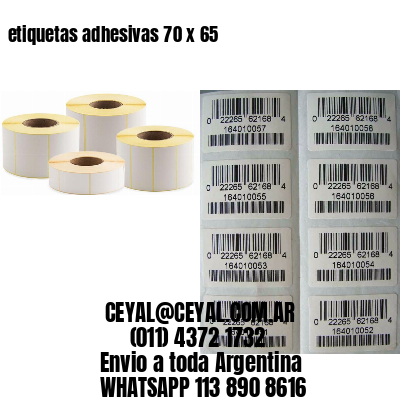etiquetas adhesivas 70 x 65