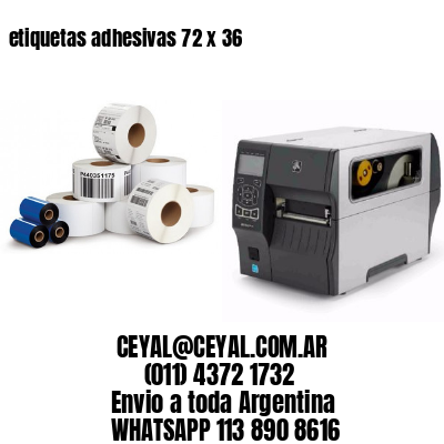 etiquetas adhesivas 72 x 36