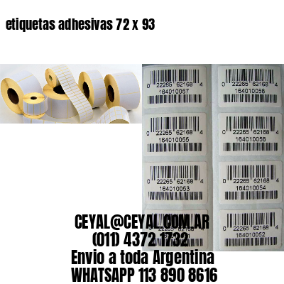 etiquetas adhesivas 72 x 93