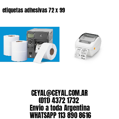 etiquetas adhesivas 72 x 99