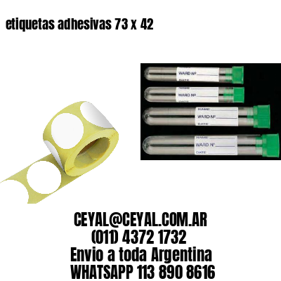 etiquetas adhesivas 73 x 42