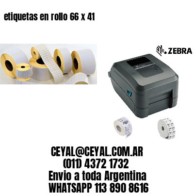 etiquetas en rollo 66 x 41