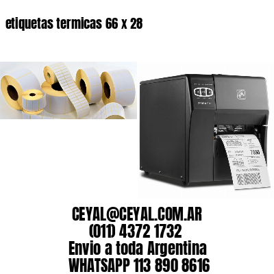 etiquetas termicas 66 x 28