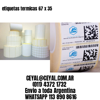 etiquetas termicas 67 x 35