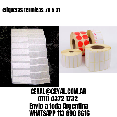 etiquetas termicas 70 x 31