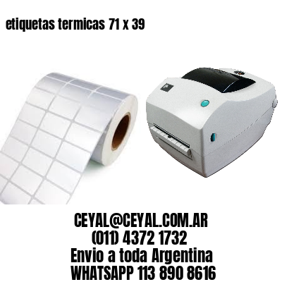 etiquetas termicas 71 x 39