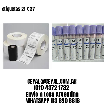 etiquetas 21 x 27