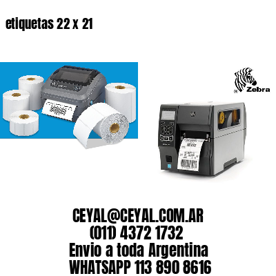etiquetas 22 x 21
