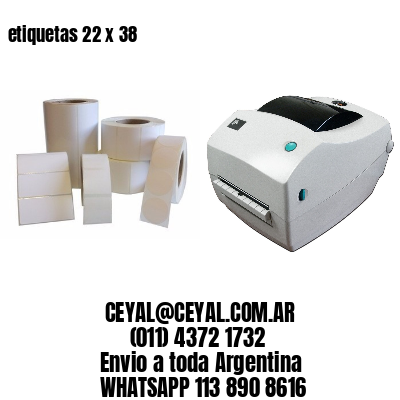 etiquetas 22 x 38