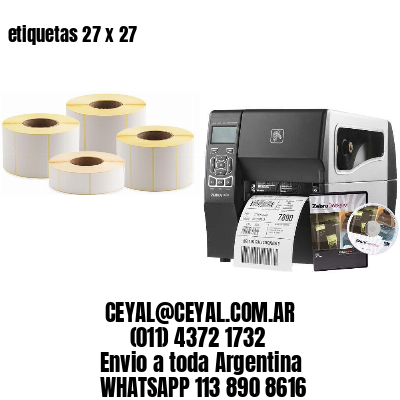 etiquetas 27 x 27