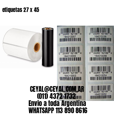 etiquetas 27 x 45