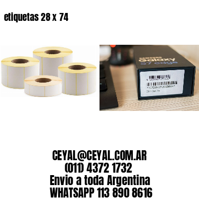 etiquetas 28 x 74