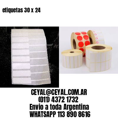 etiquetas 30 x 24
