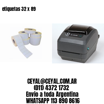 etiquetas 32 x 89