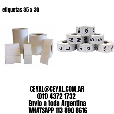 etiquetas 35 x 30