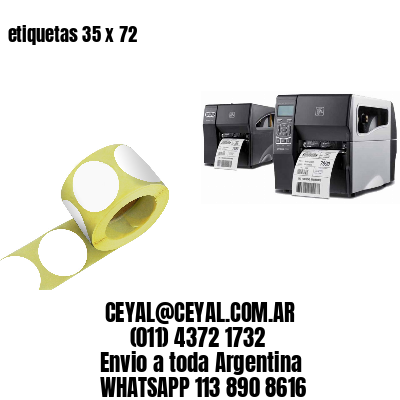etiquetas 35 x 72