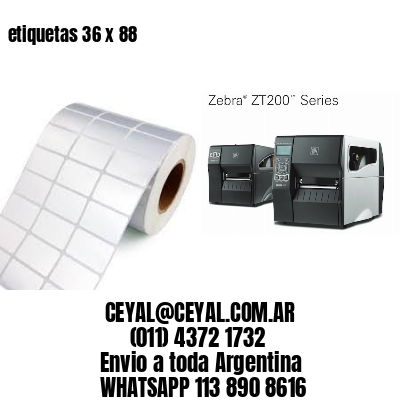 etiquetas 36 x 88