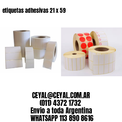 etiquetas adhesivas 21 x 59