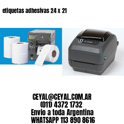 etiquetas adhesivas 24 x 21