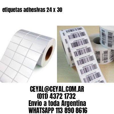 etiquetas adhesivas 24 x 30