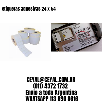 etiquetas adhesivas 24 x 54