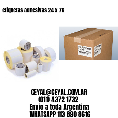 etiquetas adhesivas 24 x 76