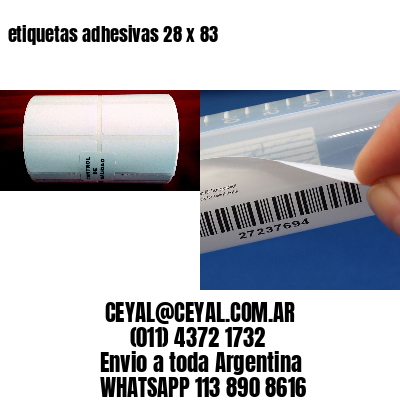 etiquetas adhesivas 28 x 83