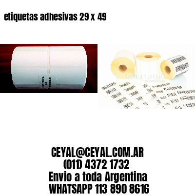 etiquetas adhesivas 29 x 49