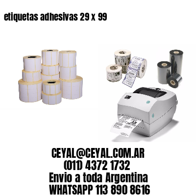etiquetas adhesivas 29 x 99
