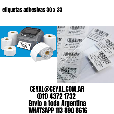 etiquetas adhesivas 30 x 33