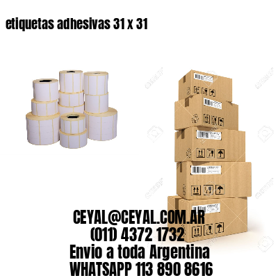 etiquetas adhesivas 31 x 31
