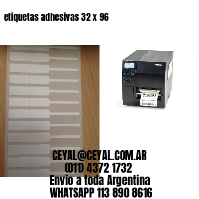 etiquetas adhesivas 32 x 96