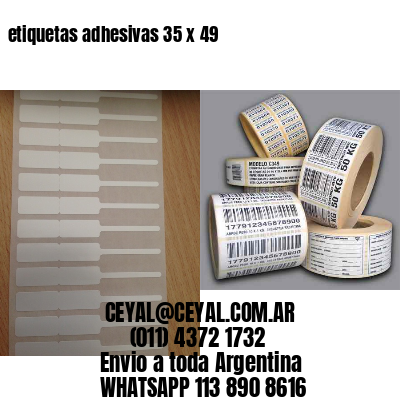 etiquetas adhesivas 35 x 49