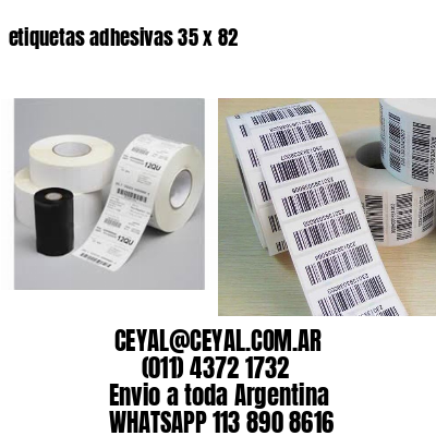 etiquetas adhesivas 35 x 82