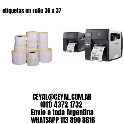 etiquetas en rollo 36 x 37