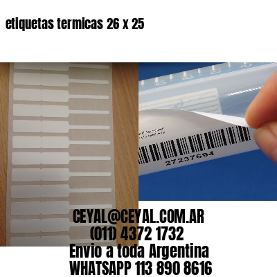 etiquetas termicas 26 x 25