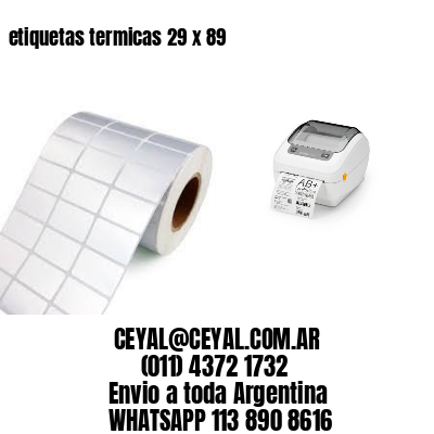 etiquetas termicas 29 x 89