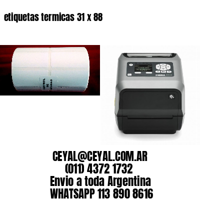 etiquetas termicas 31 x 88